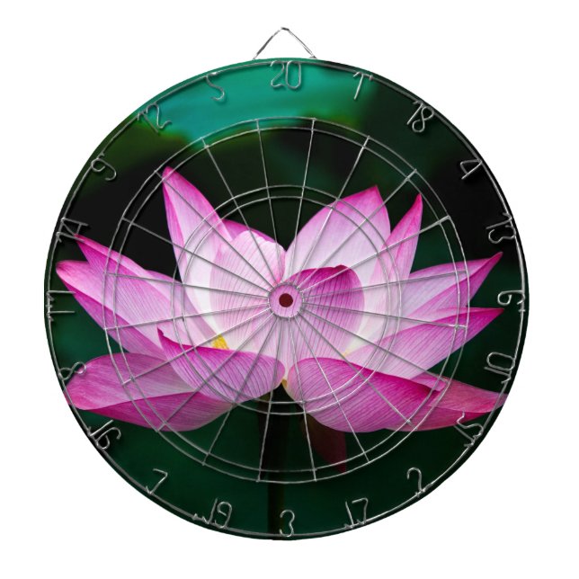 Pink Lotus Flower Dartboard (Front)