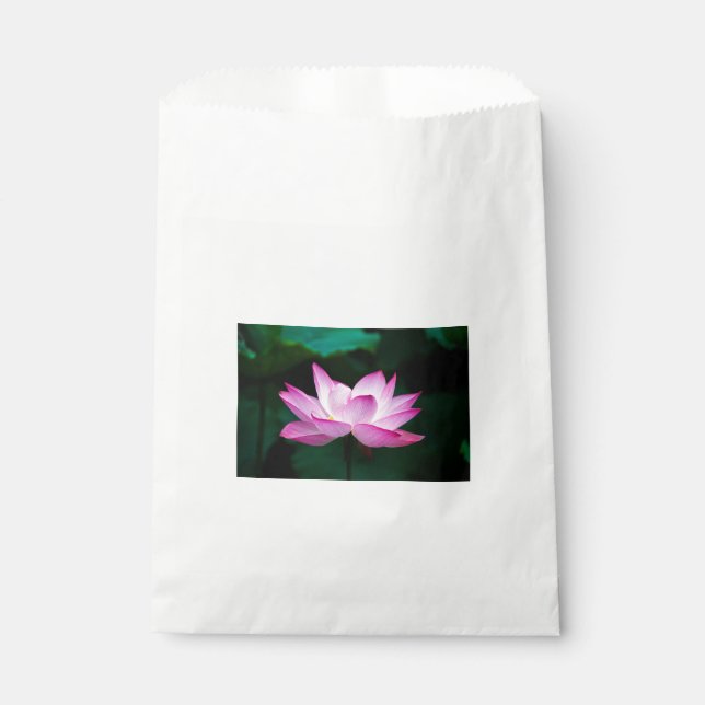 Pink Lotus Flower Favour Bag (Front)