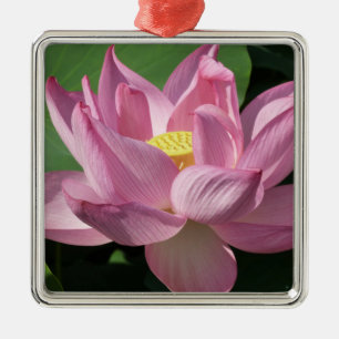 Pink Lotus Flower IV Metal Tree Decoration