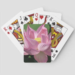 Pink Lotus Flower IV Playing Cards
