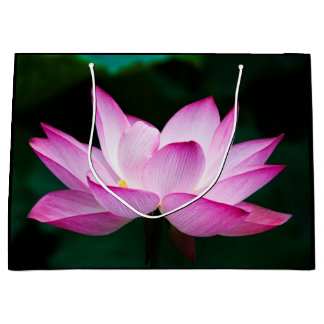 Pink Lotus Flower Large Gift Bag