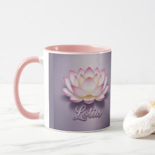Pink Lotus Flower Meditation Mug