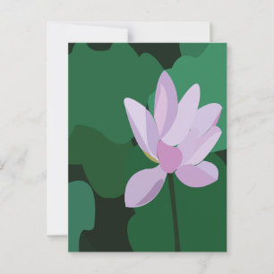 Pink Lotus Flower Postcard