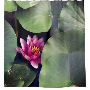 Pink Lotus Flower Shower Curtain