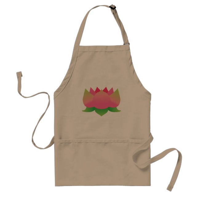 Pink Lotus Flower Standard Apron (Front)