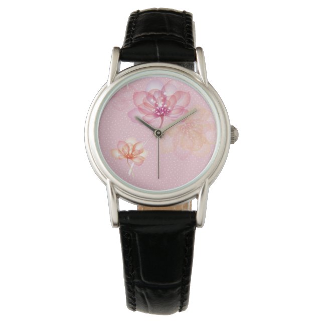 Pink Lotus Flower Watch (Front)