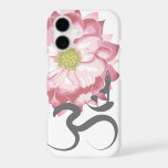 Pink Lotus Flower Yoga & Zen Calligraphy Om Aum<br><div class="desc">Pink Lotus Flower Tree Yoga Pose Indian Spiritual Om Symbol Design. This modern and spiritual design features an original illustration of a beautiful pink lotus flower with the hindu spiritual ancient symbol of Om or Aum written in brushed hand drawn calligraphy and a silhouette of a person in a yoga...</div>