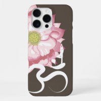 Pink Lotus Flower Yoga & Zen Calligraphy Om Aum