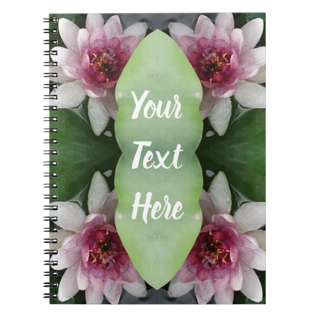 Pink Lotus Flowers  Notebook (Front)