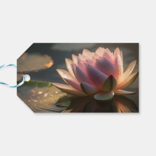Pink Lotus in the Morning Light Gift Tag