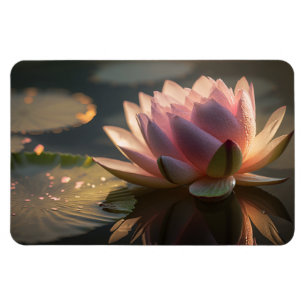 Pink Lotus in the Morning Light Photo Magnet