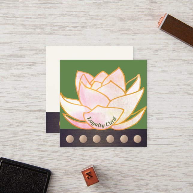 Pink Lotus Mandala 6 Punch Loyalty (Front/Back In Situ)