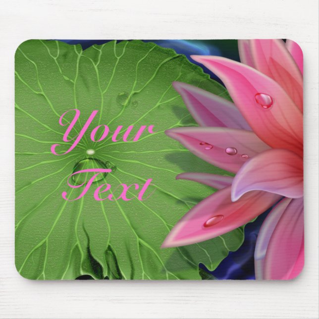 Pink Lotus Mousepad (Front)