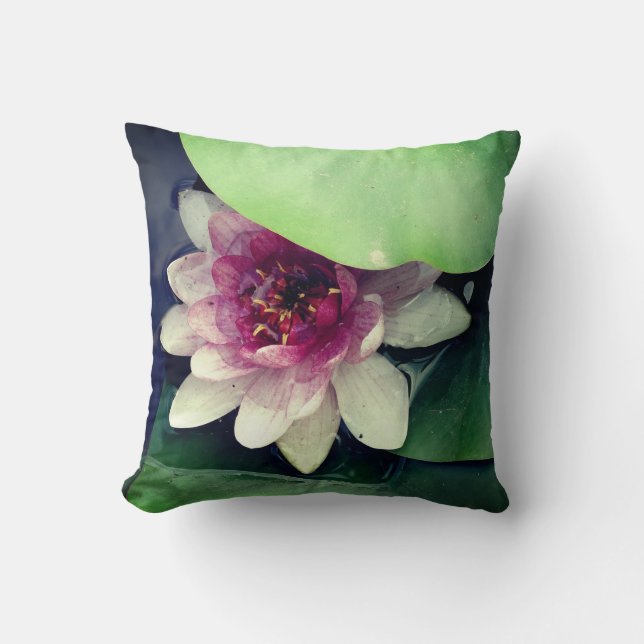 Pink Lotus Photography Cushion (Front)