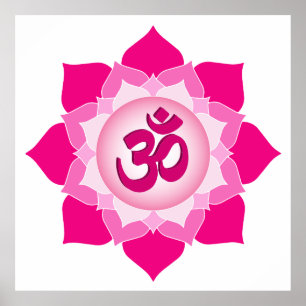 Pink lotus poster