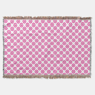 Pink lotus throw blanket