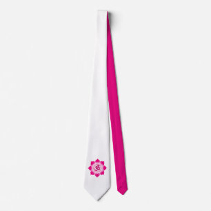 Pink lotus tie