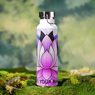 Pink Lotus Water Bottle