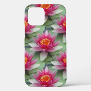 Pink Lotus Water Lily iPhone 12 Case