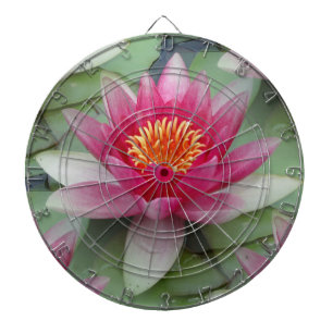 Pink Lotus Water Lily Dartboard