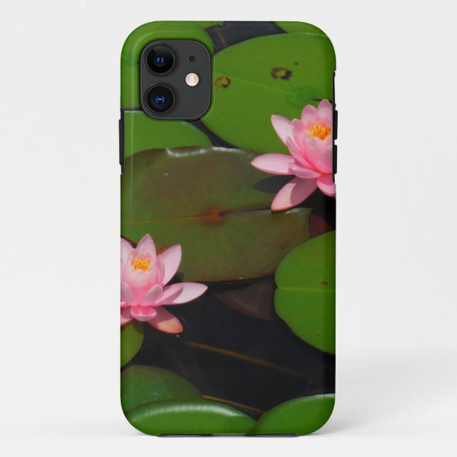 Pink lotus water lily flower  garden, Case-Mate iPhone case (Back)