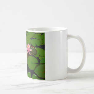 Pink lotus water lily flower  garden, coffee mug