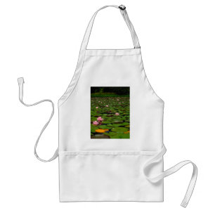 Pink lotus water lily flower pond standard apron