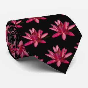 Pink Lotus Waterlily Tie