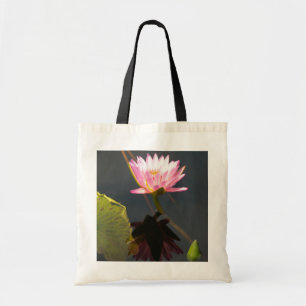 Pink Lotus Waterlily Tote Bag