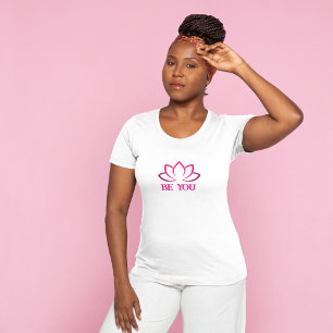 Pink lotus yoga studio name personise group Tri-Blend shirt