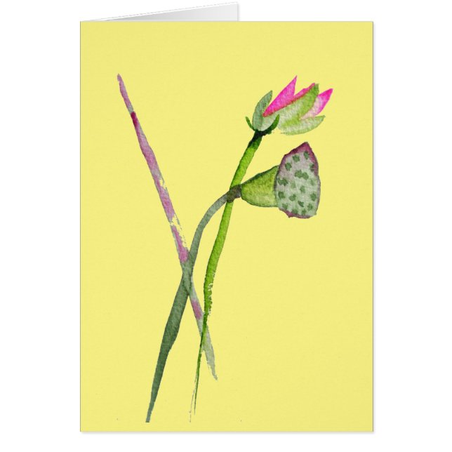 Pink Lotus Zen flower Buddhist Art (Front)