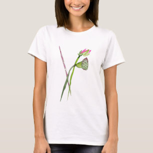 Pink Lotus Zen flower Buddhist Art T-Shirt