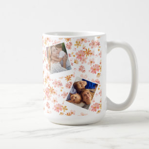 Pink Love 2 Photo Collage - Custom Mother's Day Coffee Mug