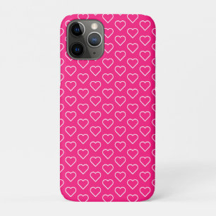 Pink Love - Add Your Favorite Colors - Hearts iPhone 11 Pro Case