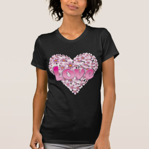 Pink Love and Daisies T-Shirt