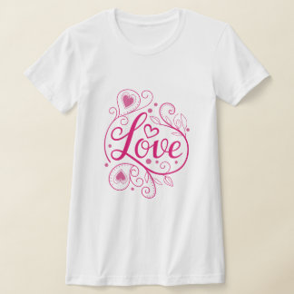 Pink Love Decor Valentines Day Gift T-Shirt