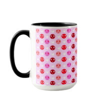 Pink Love Emoji coffee cup