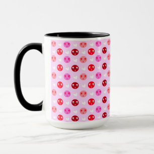 Pink Love Emoji coffee cup