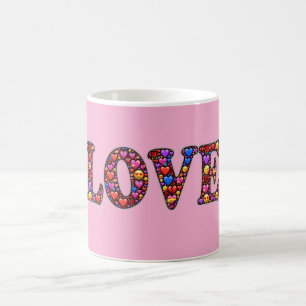 Pink  Love Emoji's Coffee Mug