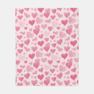 Pink Love Fleece Blanket