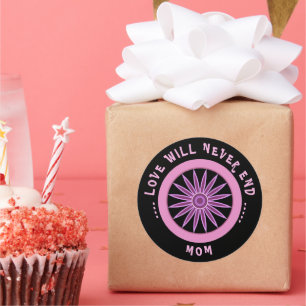 PINK LOVE GIFT FOR MOM , MOTHERS DAY , BIRTHDAY  CLASSIC ROUND STICKER