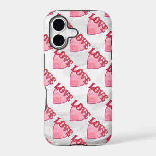 Pink Love Heart Pattern