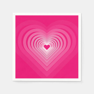 Pink Love - Hearts Napkin