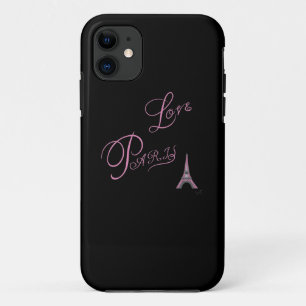 Pink-Love-Paris-Eiffel-Tower-Unique iPhone 11 Case
