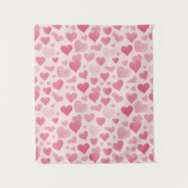 Pink Love Tapestry (Front)