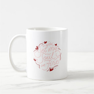 Pink Love Text Coffee Mug