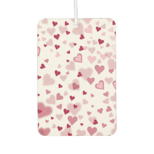  Pink Lovely Hearts Pattern  Car Air Freshener