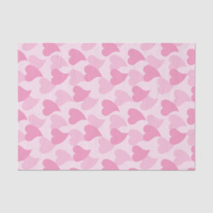 Pink Lovely Hearts Seamless Pattern Tissue Paper