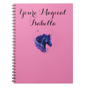 Pink Lover You're Magical Unicorn Fantasy Name Notebook