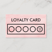 Pink Loyalty Card